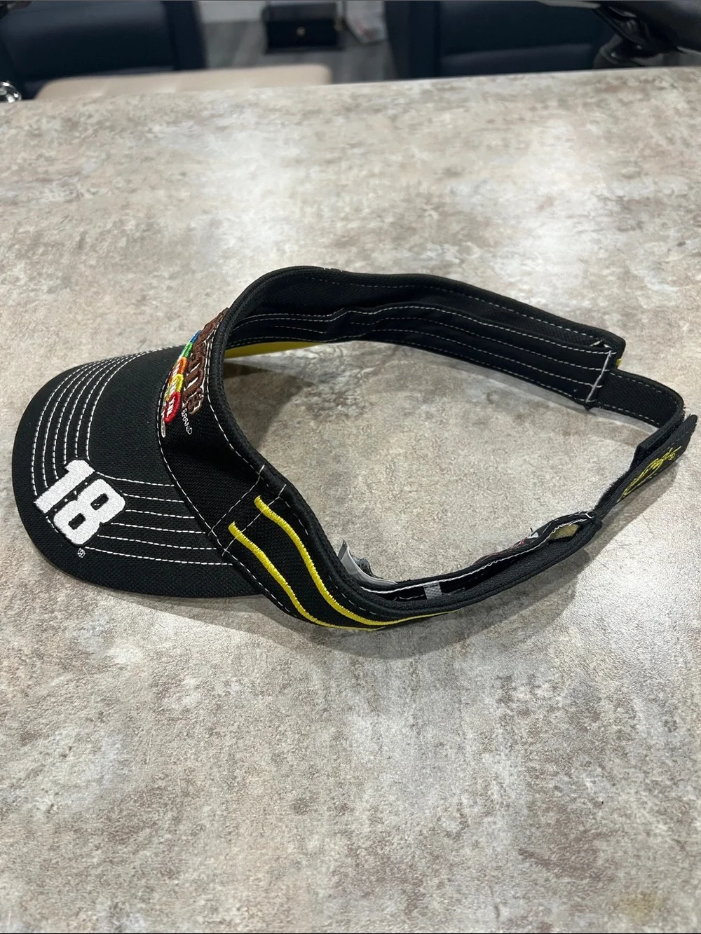 M&M's Racing Black Visor with Number 18